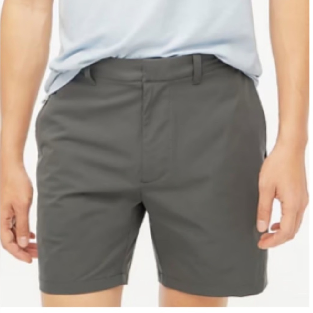 J. Crew Men's Charcoal Flat Front Shorts